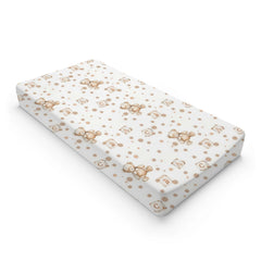 KuphiL10C forest bears changing pad cover, soft texture for gentle diaper changes.