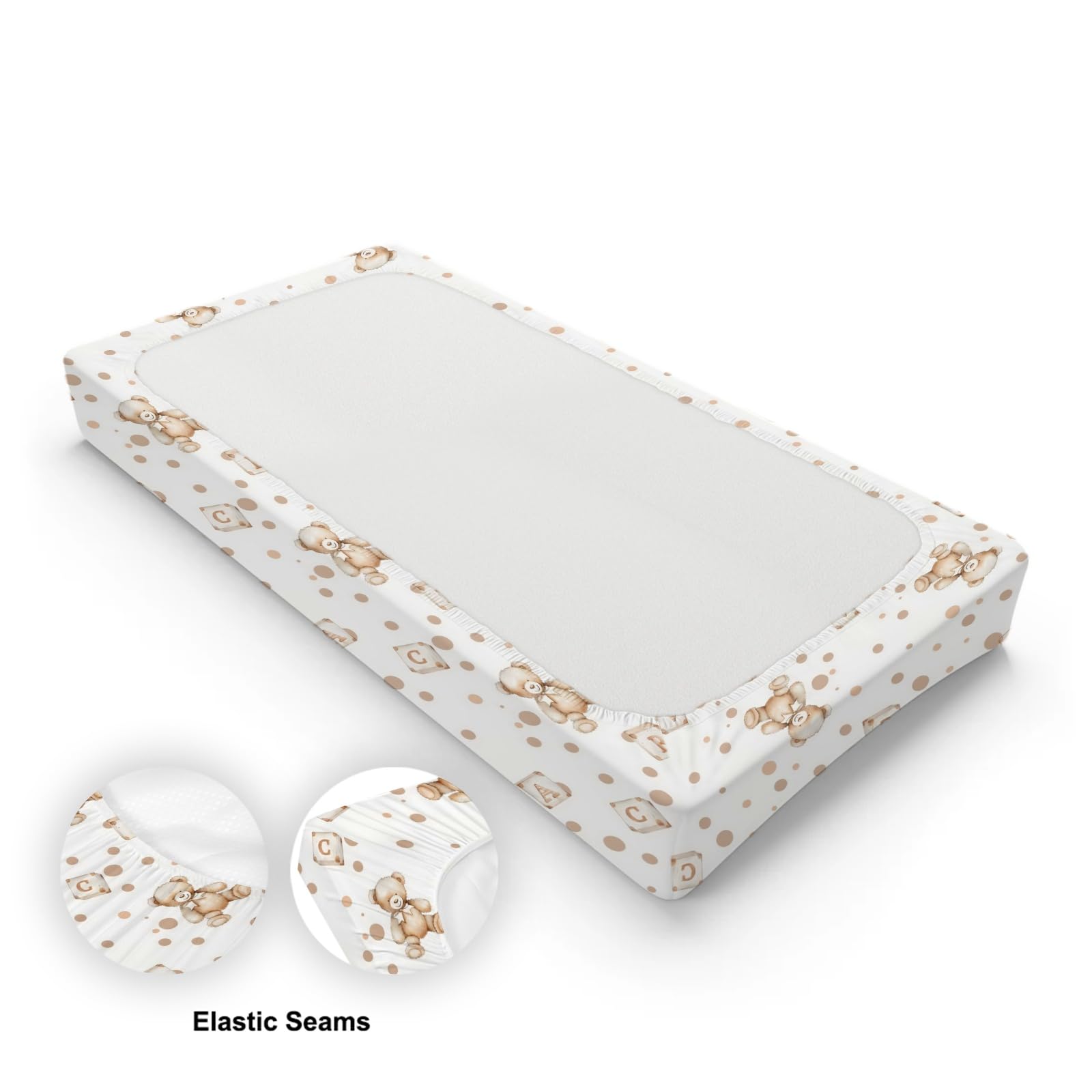 KuphiL10C changing pad cover, quick-dry fabric for busy nursery routines.
