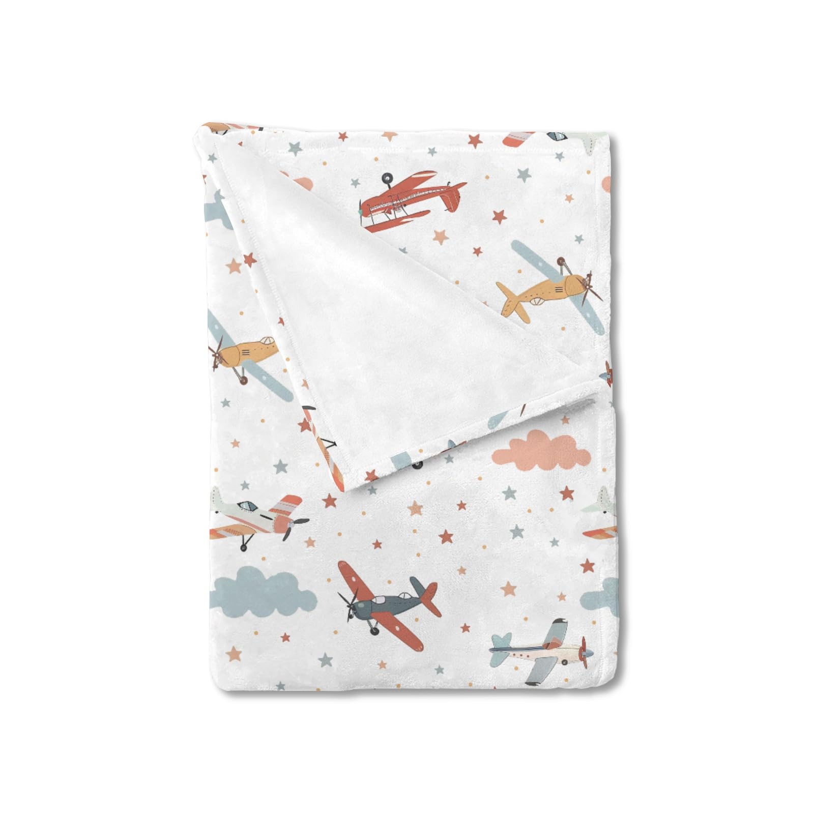 KuphiL10C plane blanket 30x40 for newborn swaddle and comfort
