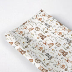 KuphiL10C watercolor forest animals cover on 16x32 pad, quick-dry for busy parents
