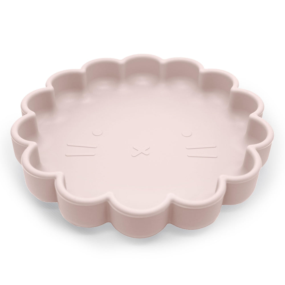 Kushies SiliLion embossed lion-detail plate entertains during meals.