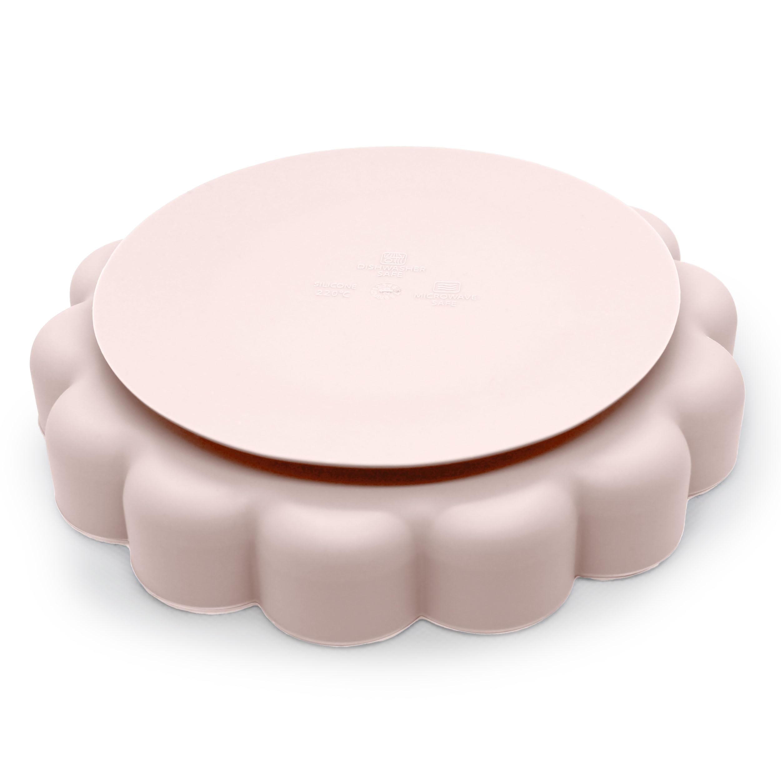 Kushies SiliLion plate is dishwasher and microwave safe for easy cleanup.