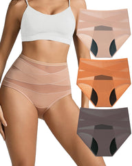 Kvitko women period underwear with high-waisted 3-layer design for secure protection.