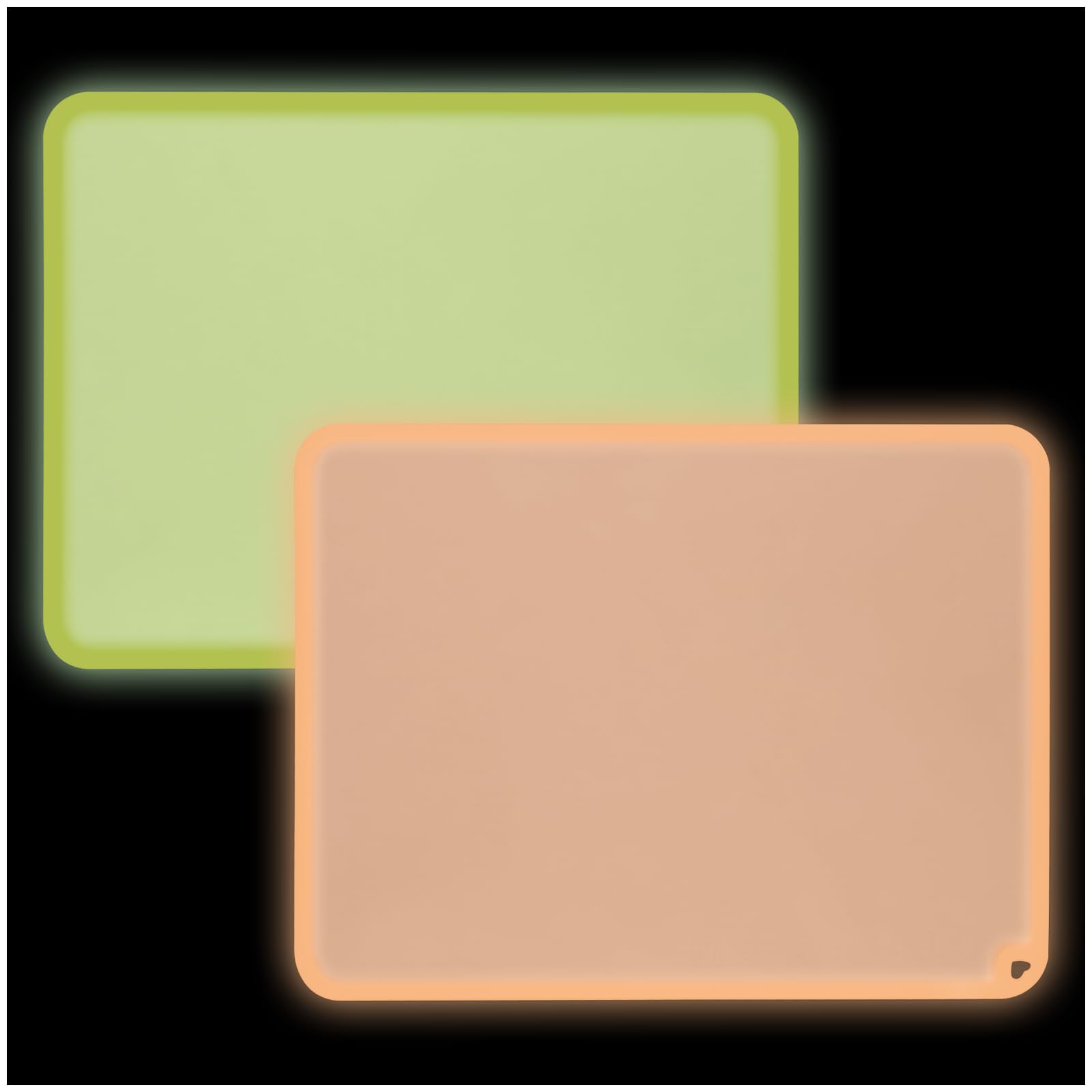 KVK glow-in-the-dark placemat in yellow for safe nighttime dining at home