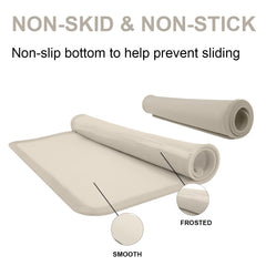 KVK placemats resist stains and clean easily after meals.