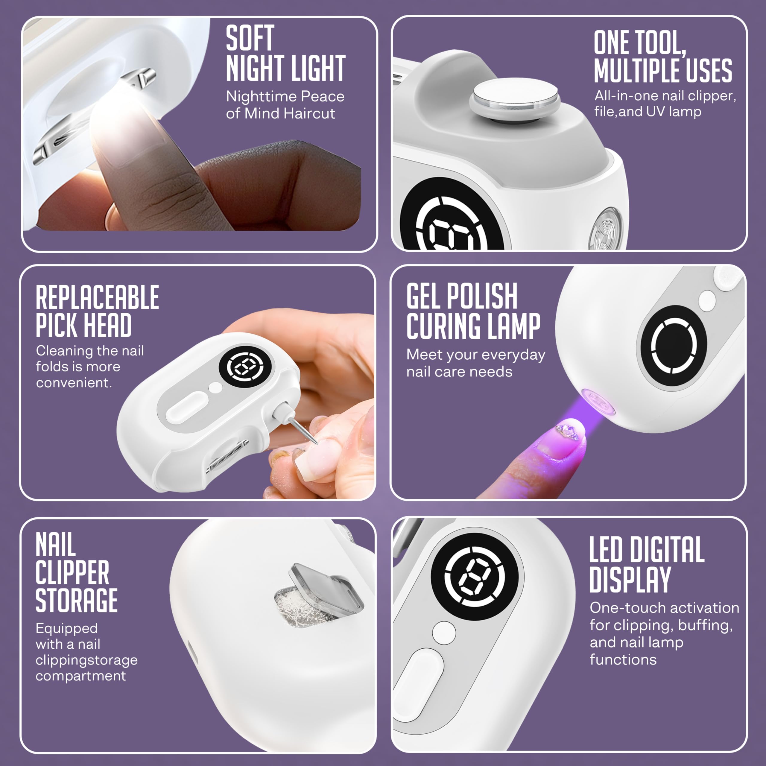 kvkor Easy Clip Detachable Grinding Head for easy cleaning and hygiene