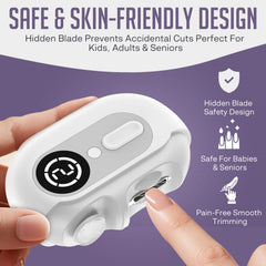 kvkor Easy Clip Senior Nail Trimmer with ergonomic grip for easy handling