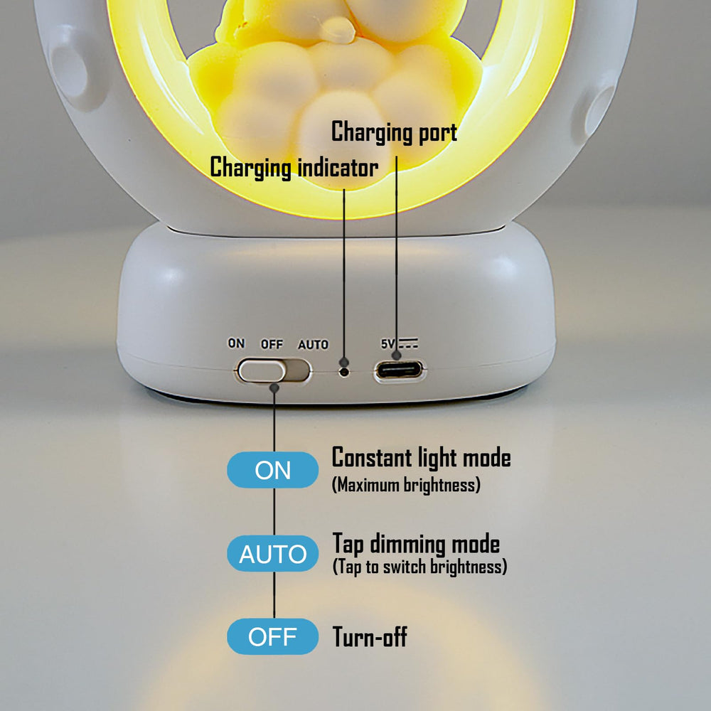 KVPPVT USB-rechargeable lamp, charge-friendly and portable
