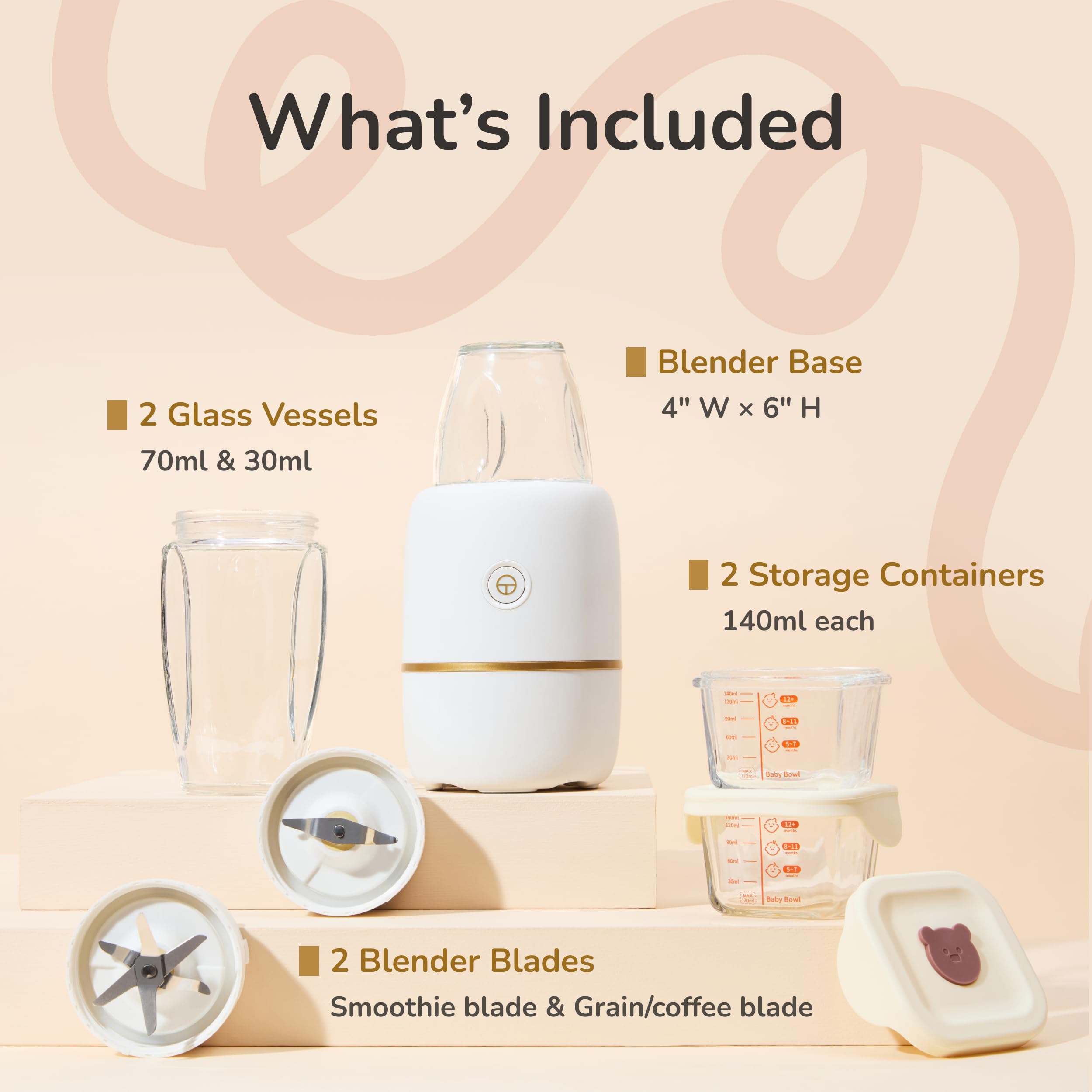 Kwiplee Bubble Blender showing convenient one-touch operation.