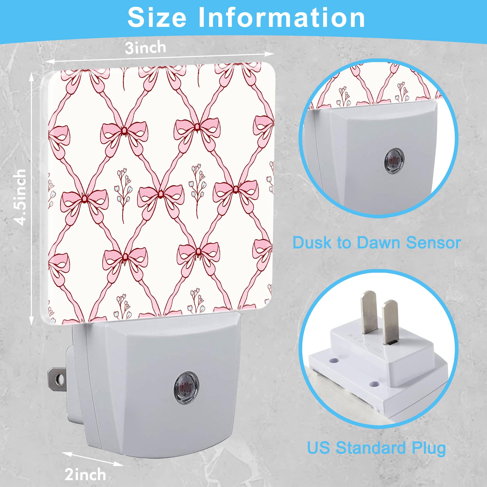 KXWQTRDD dusk-to-dawn sensor night light automatically lights in dim hallways