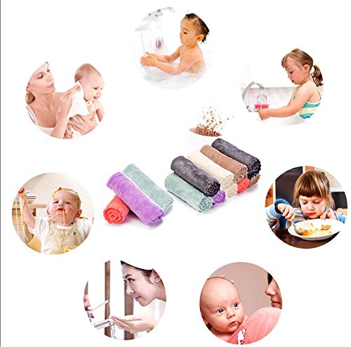 Kyapoo washcloths in a 12x12 inch size ideal for bath time and travel