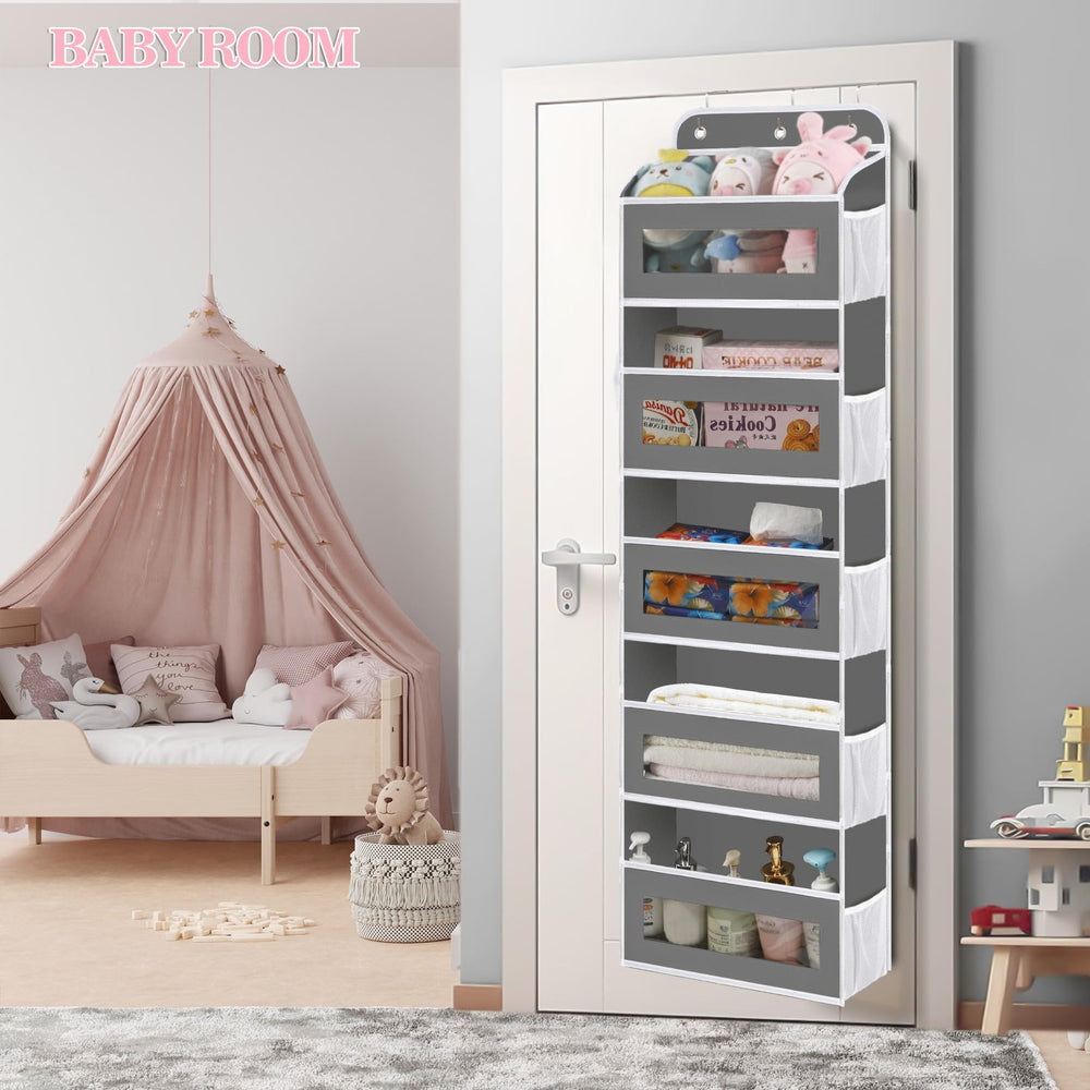 KYEVIS stuffed animal storage organizer neatly houses plush toys