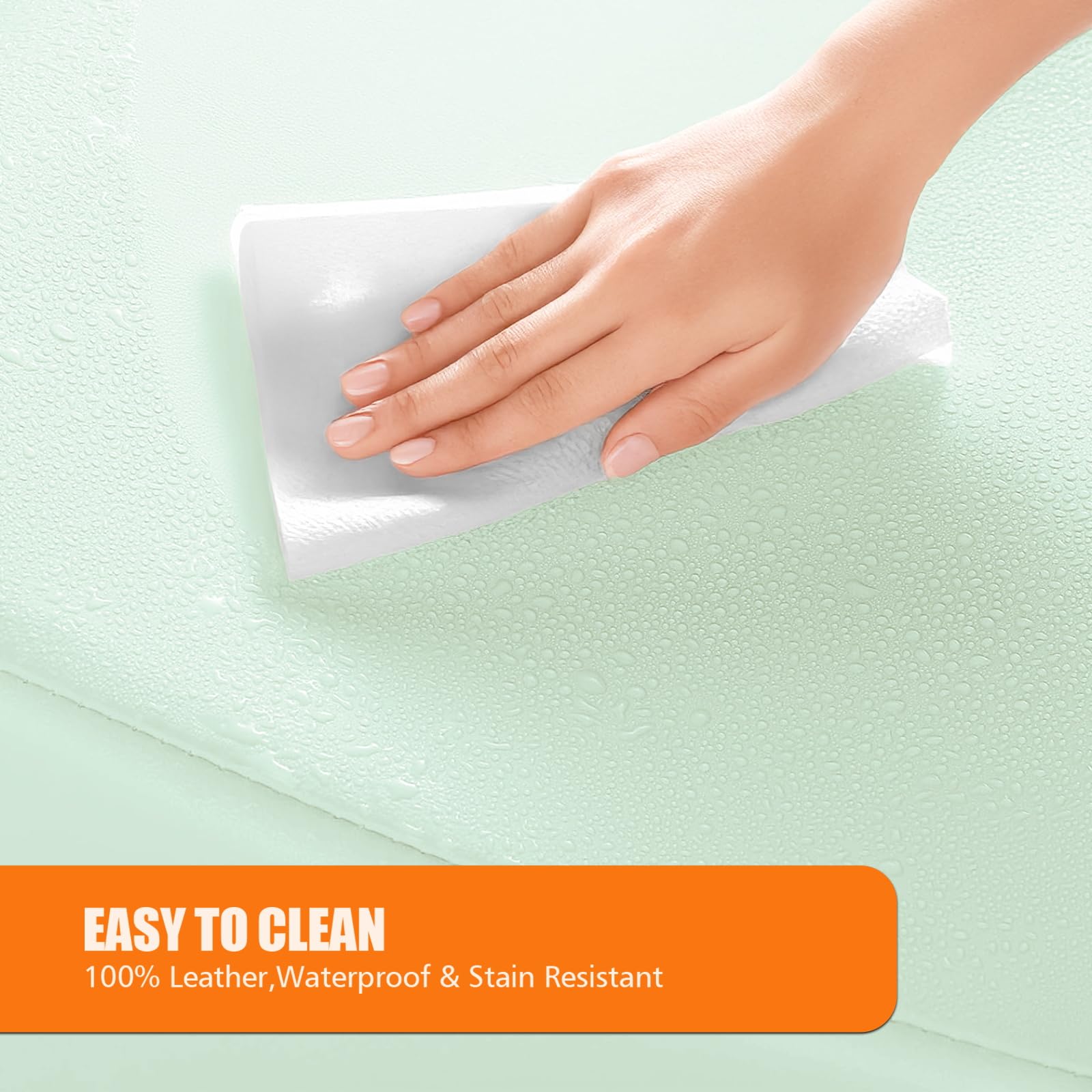 KYRGEU mess-free design with raised edges contains water runoff for tidy baths