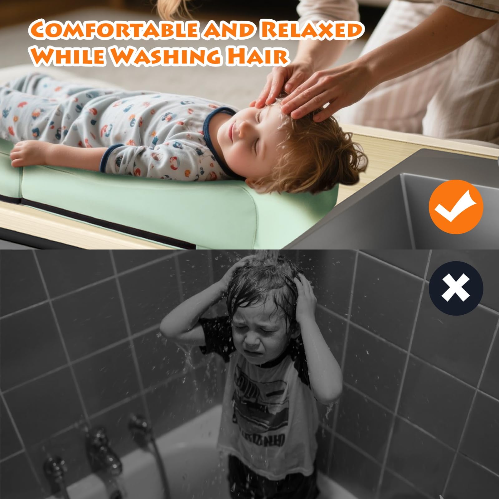 KYRGEU non-slip, quick-dry TPE material helps keep floors clean and dry