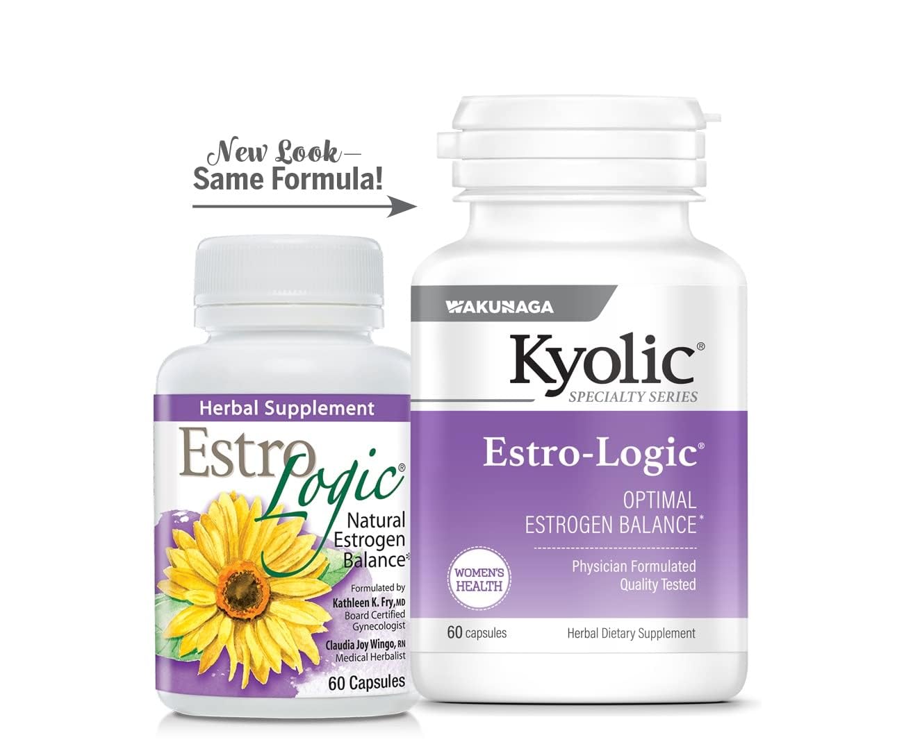 Kyolic Estro-Logic display in store suggests midlife wellness options.