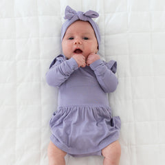 KYTE BABY rayon bamboo bow with adjustable tie for secure, comfy fit