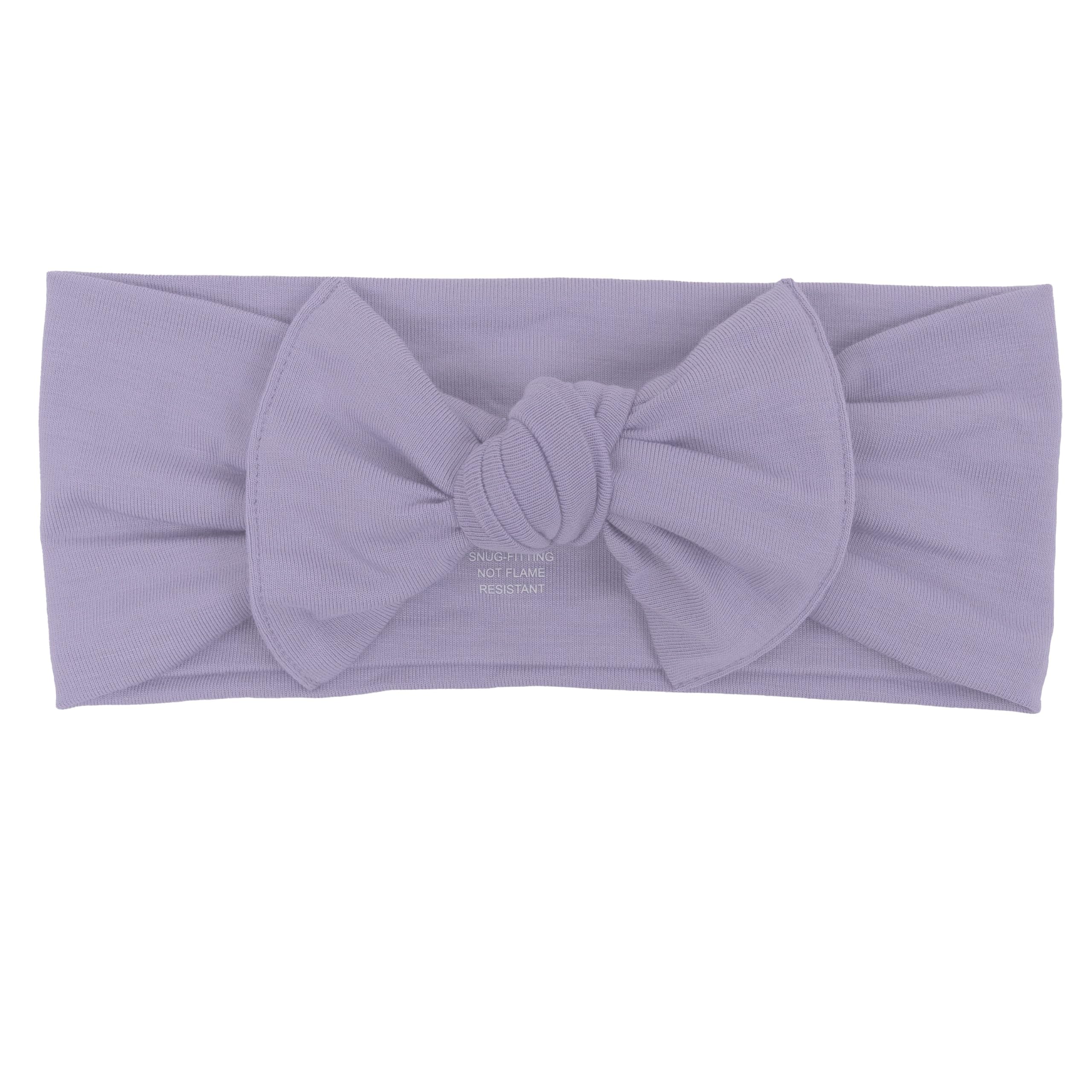 KYTE BABY rayon bamboo bow closeup highlighting soft stretch for gentle wear