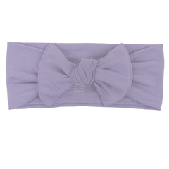 KYTE BABY rayon bamboo bow closeup highlighting soft stretch for gentle wear