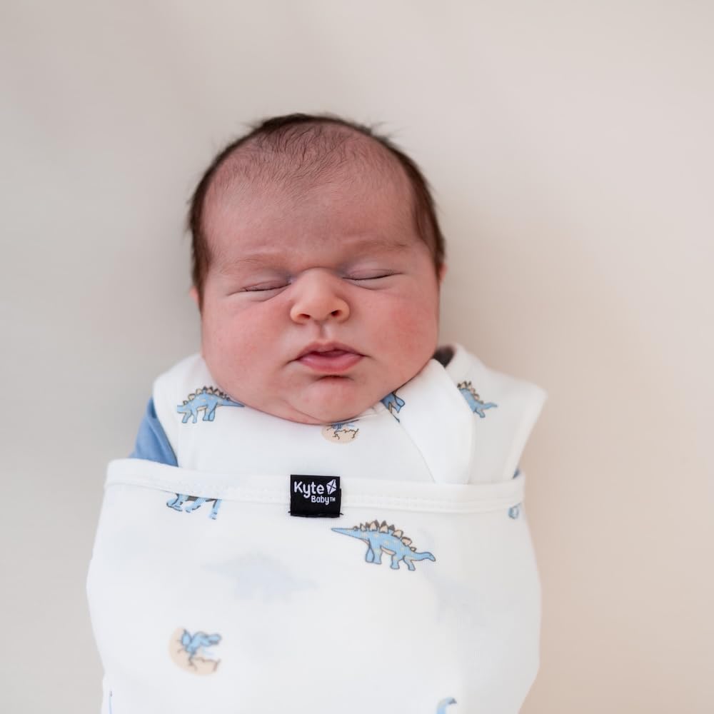 KYTE BABY removable swaddle wrap with Velcro for adjustable positioning