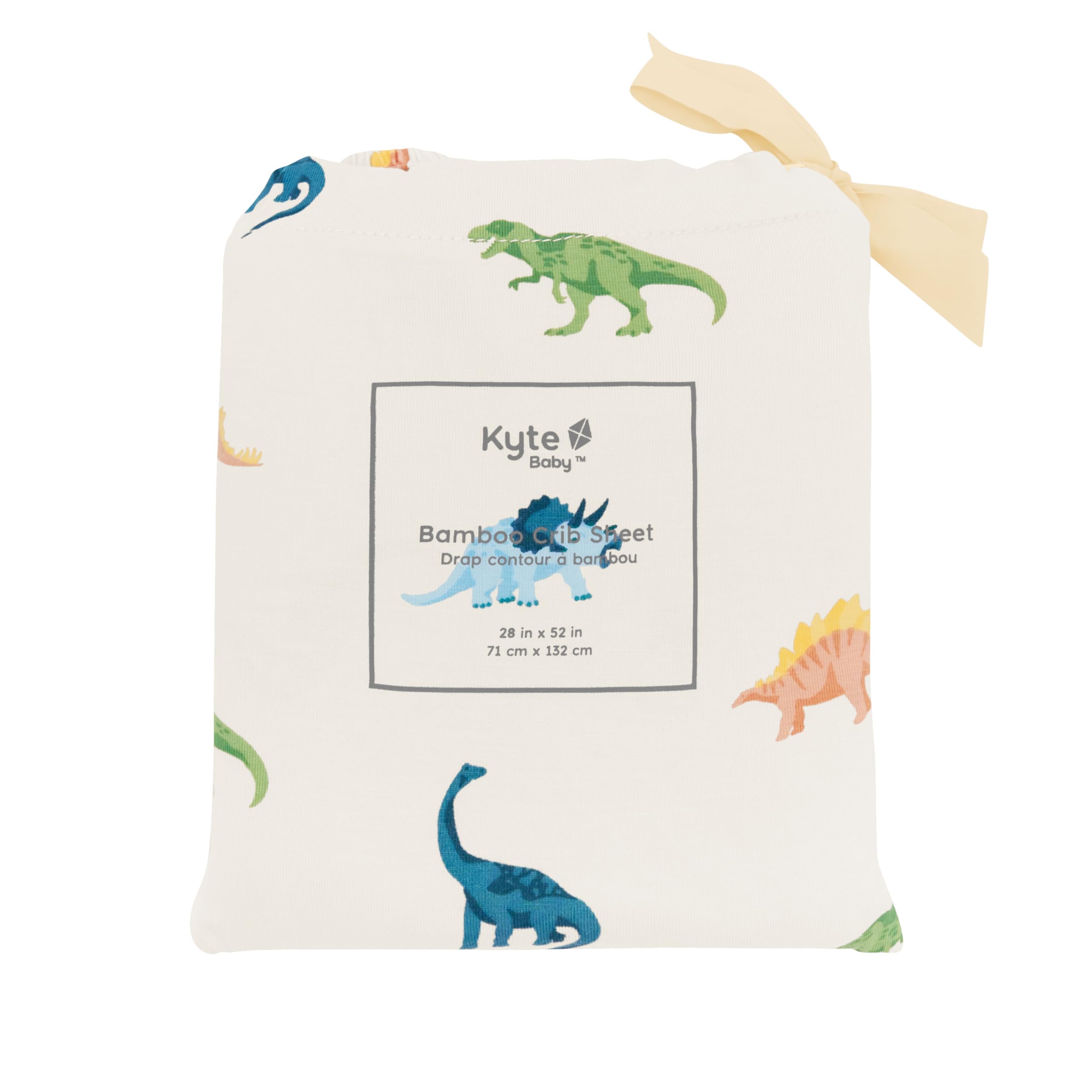 Kyte Baby elastic edges secure the crib sheet for safe fit