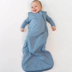 KYTE BABY sleep bag bamboo-spandex blend close-up shows soft stretch