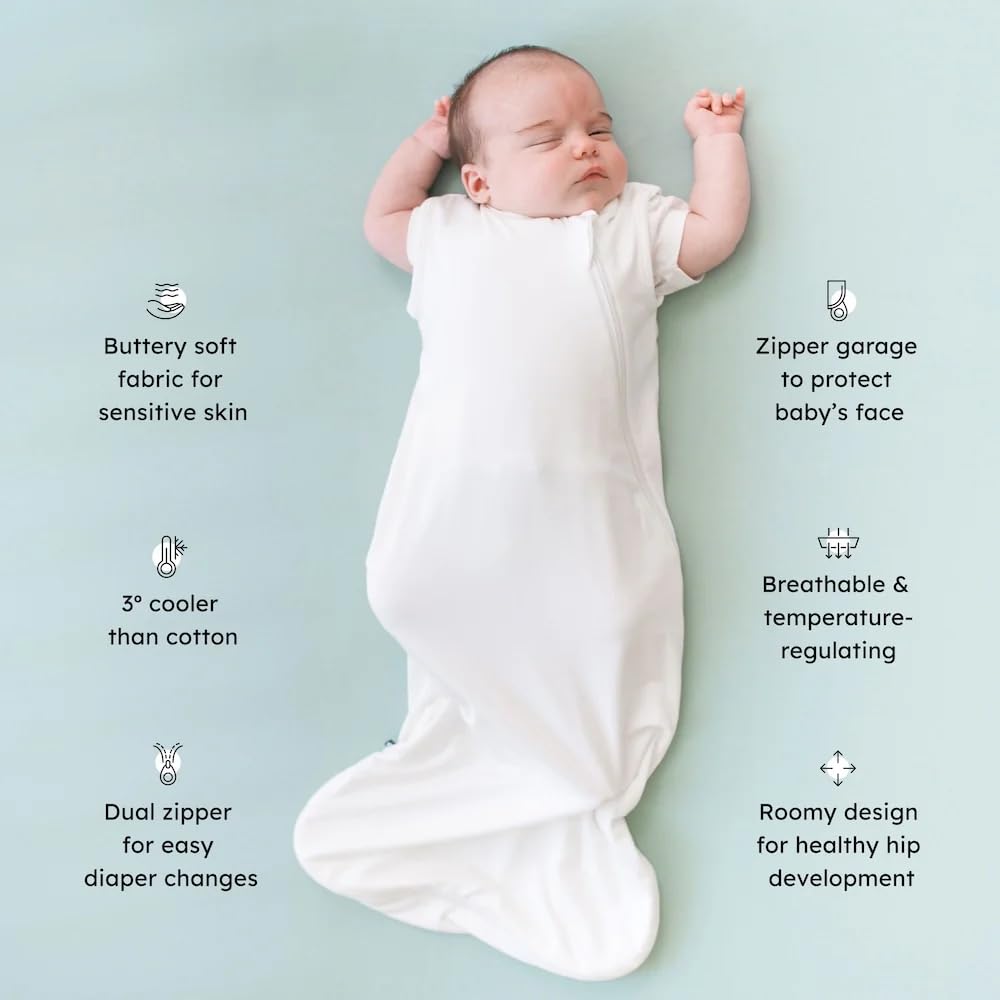 KYTE BABY sleep bag with full-length zipper for easy night changes