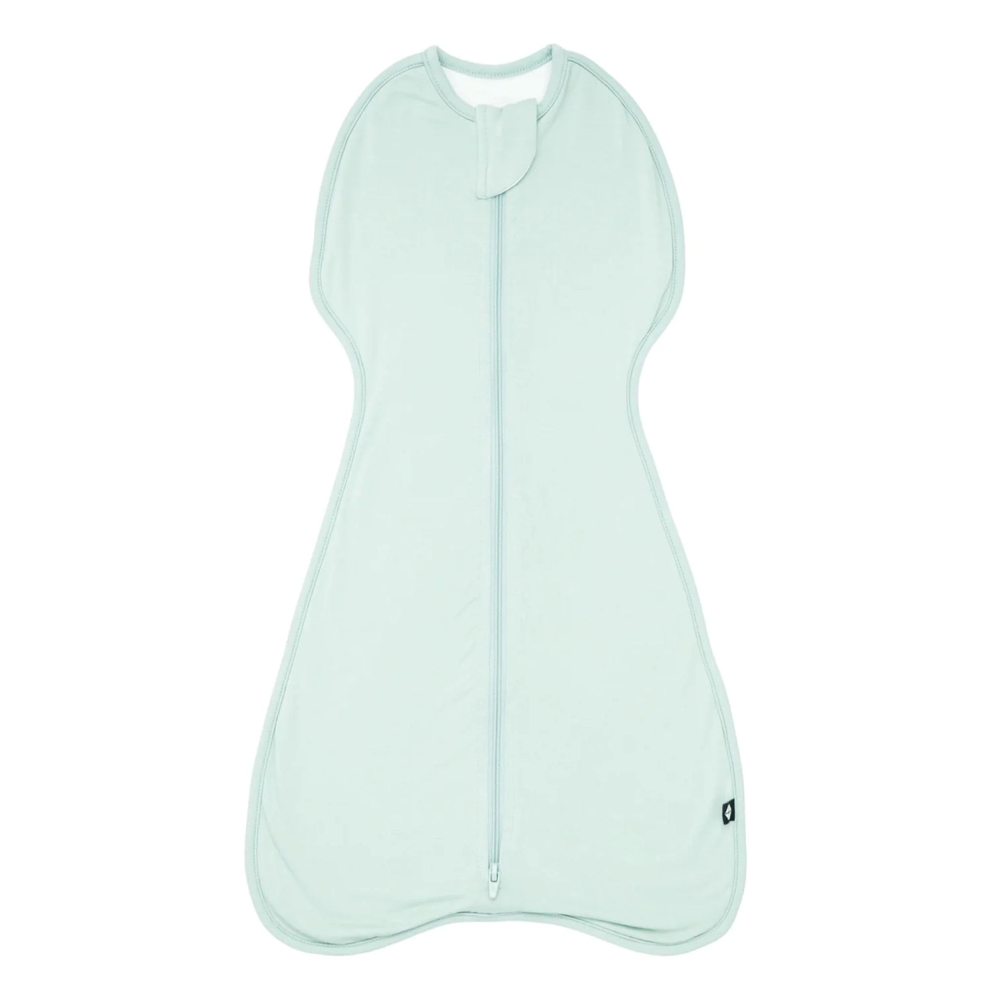 KYTE BABY swaddle bag in Sage opens easily for quick soothing and access