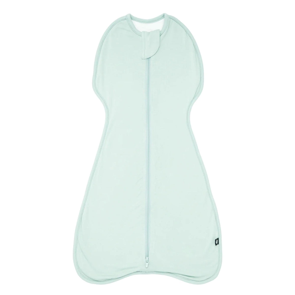 KYTE BABY swaddle bag in Sage opens easily for quick soothing and access