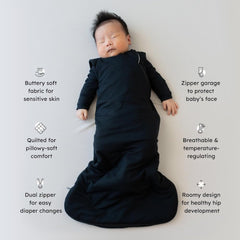 KYTE BABY sleep bag worn as blanket, cozy nights on the go