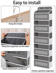 KYEVIS dorm room organizer holds essentials in large pockets.