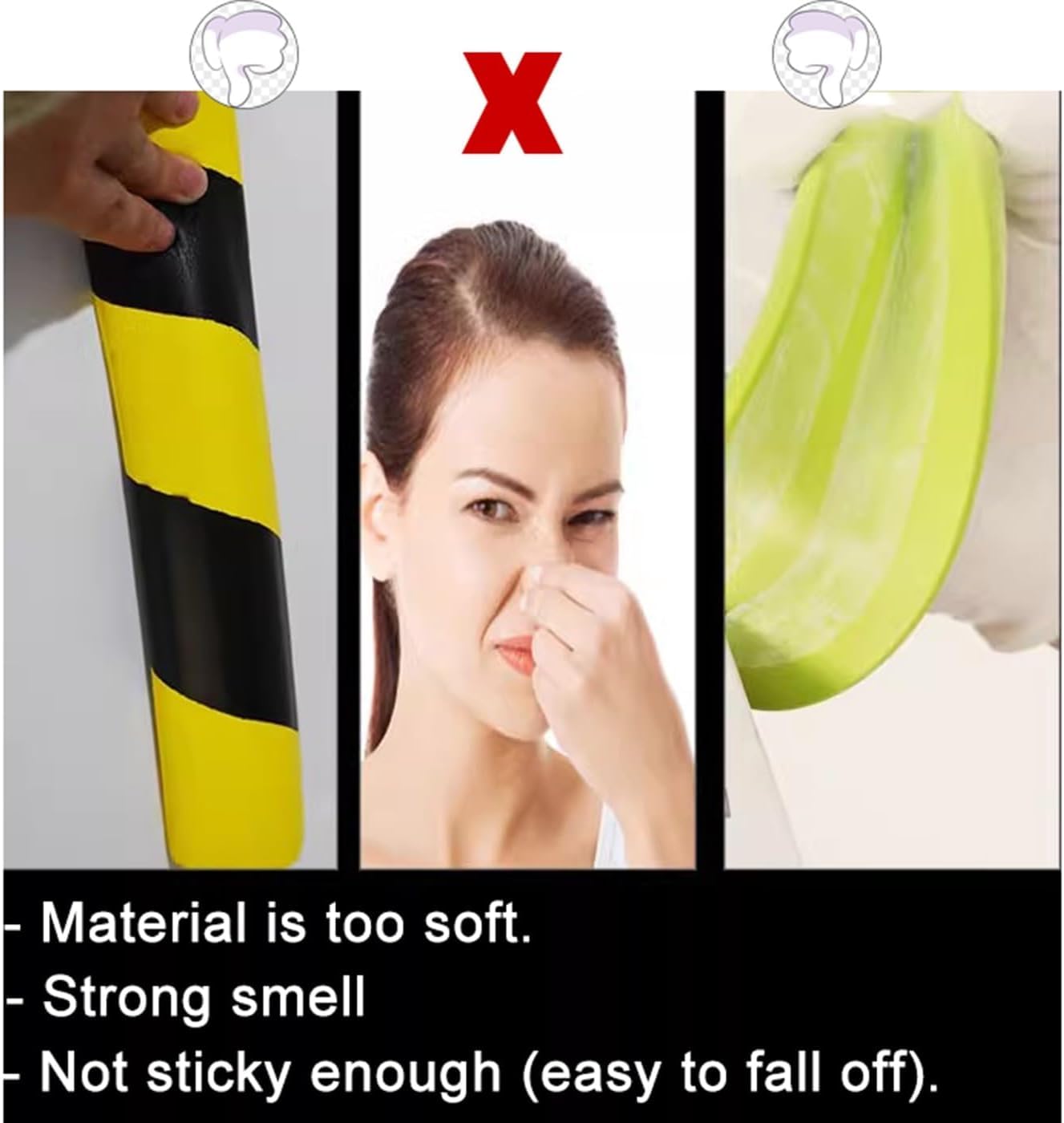 KYVORIA edge guard installs quickly using a self-adhesive backing.
