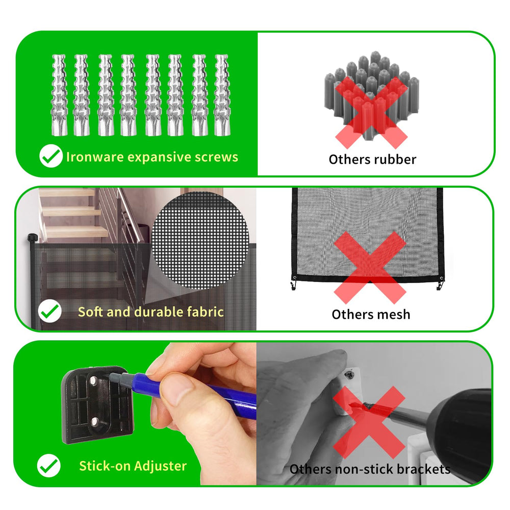 KYXAIN gate uses durable mesh for visibility and safety