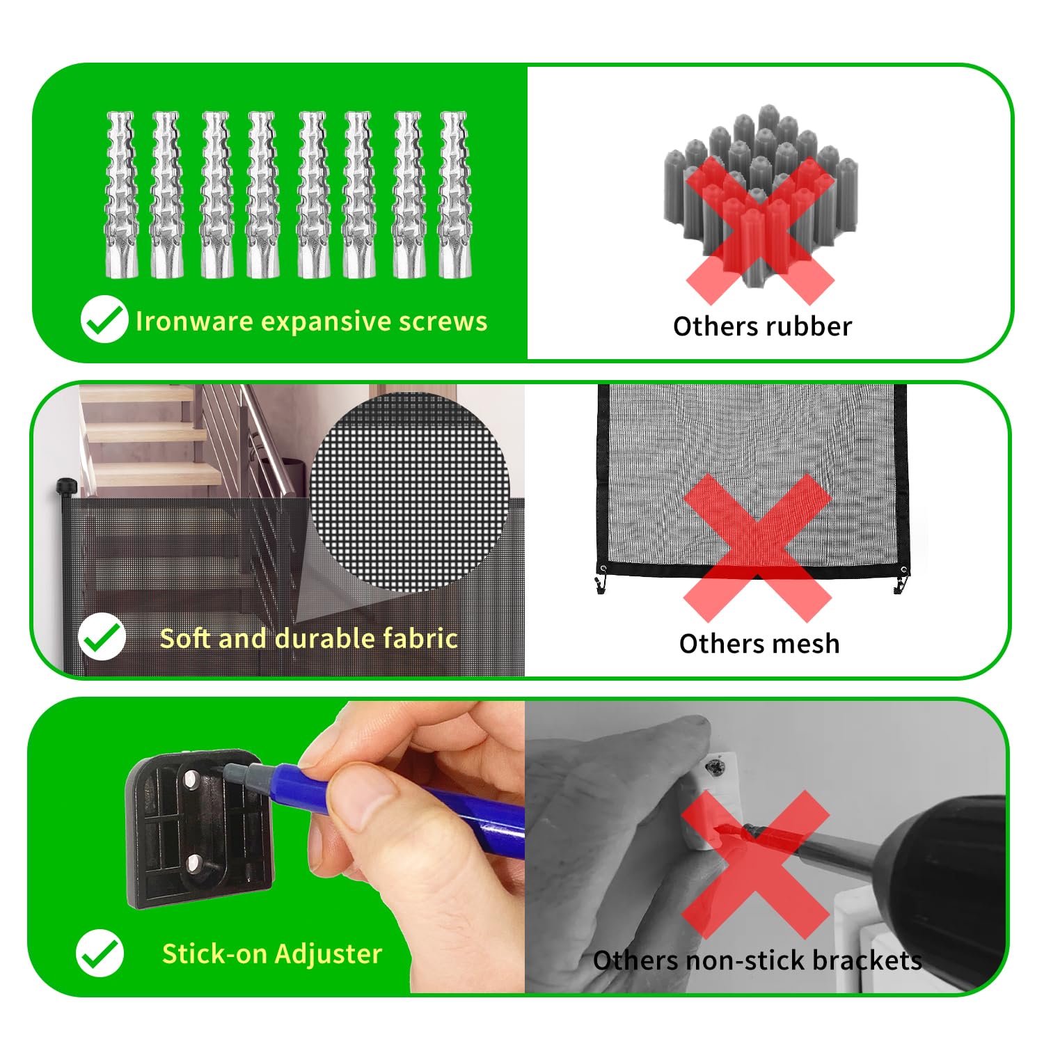 KYXAIN durable mesh offers visibility while serving as a reliable barrier