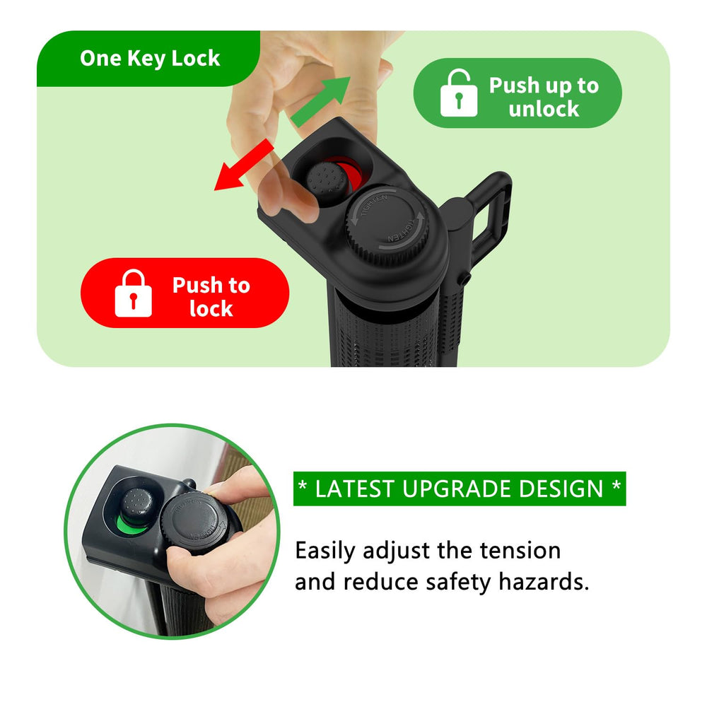 KYXAIN mesh gate fully retractable to save space