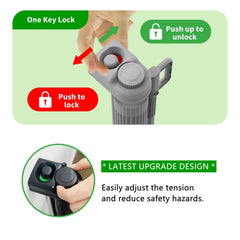 KYXAIN gate locking mechanism demonstrates secure barrier in busy spaces.