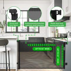 KYXAIN gate with secure locking mechanism for confident use