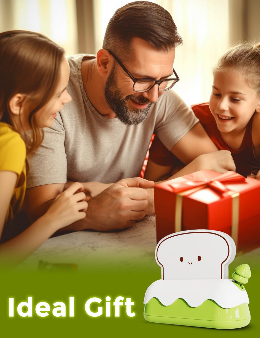 L LOHAS LED 15-minute timer helps auto turn-off.