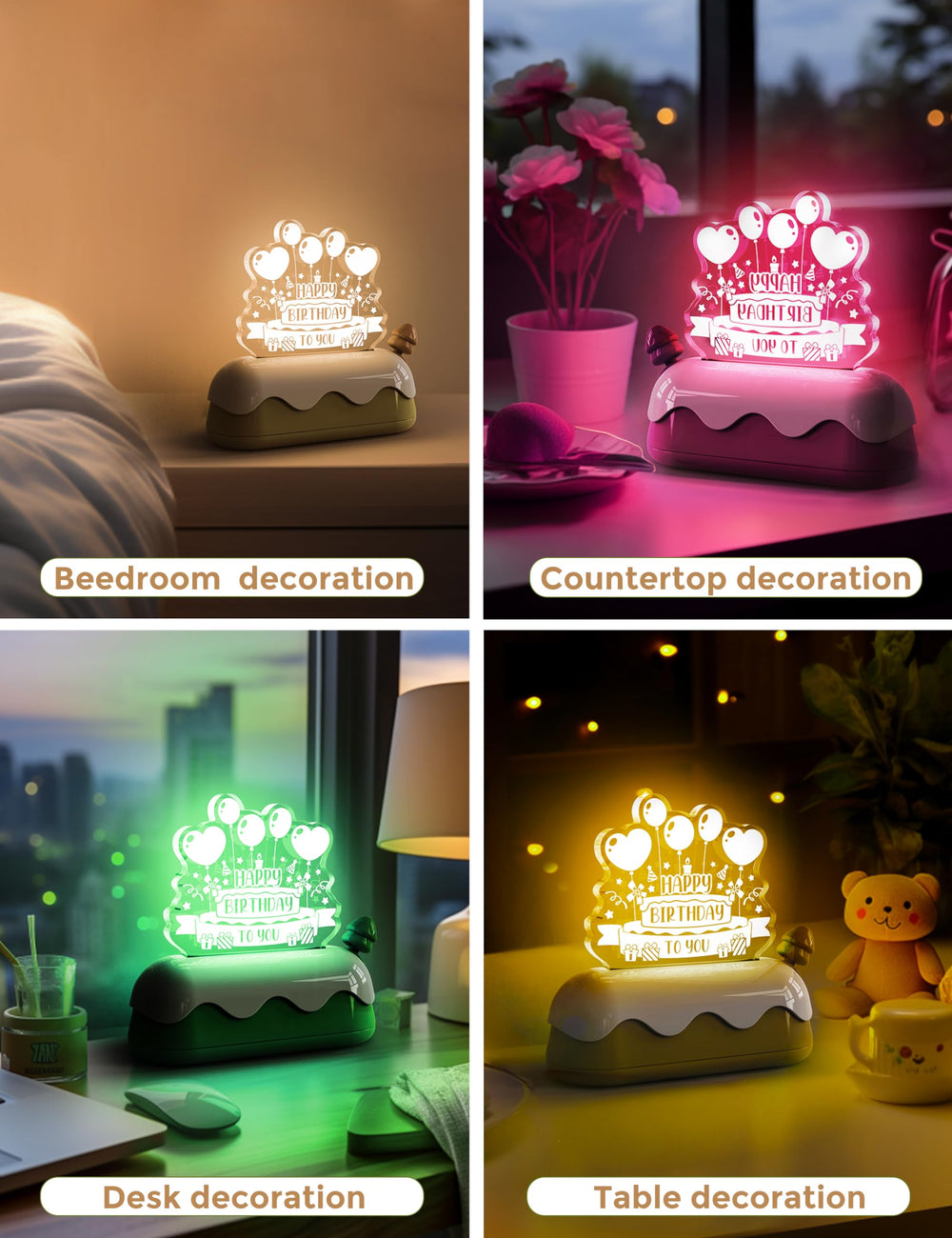 L LOHAS LED versatile night light for bedside, desk, or nursery spaces.