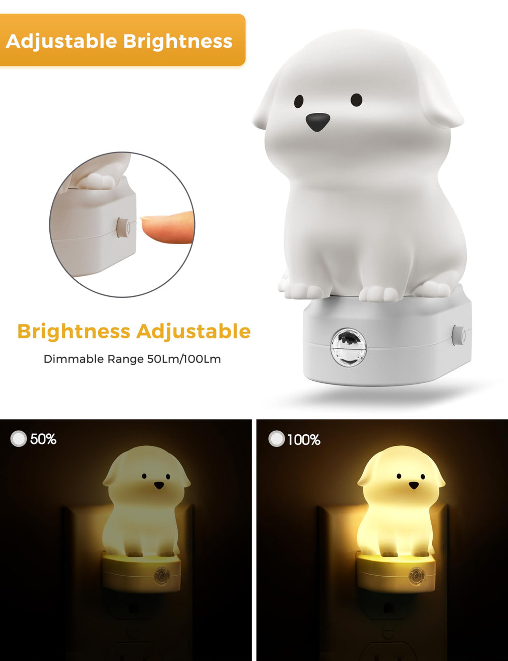 L LOHAS LED color cycle night light adds vibrant hues for playtime and wind-down