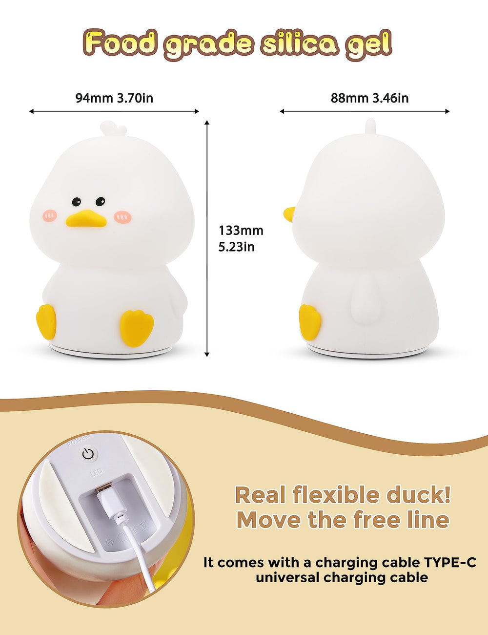 Nursery decor duck light creating a cozy bedtime ambiance