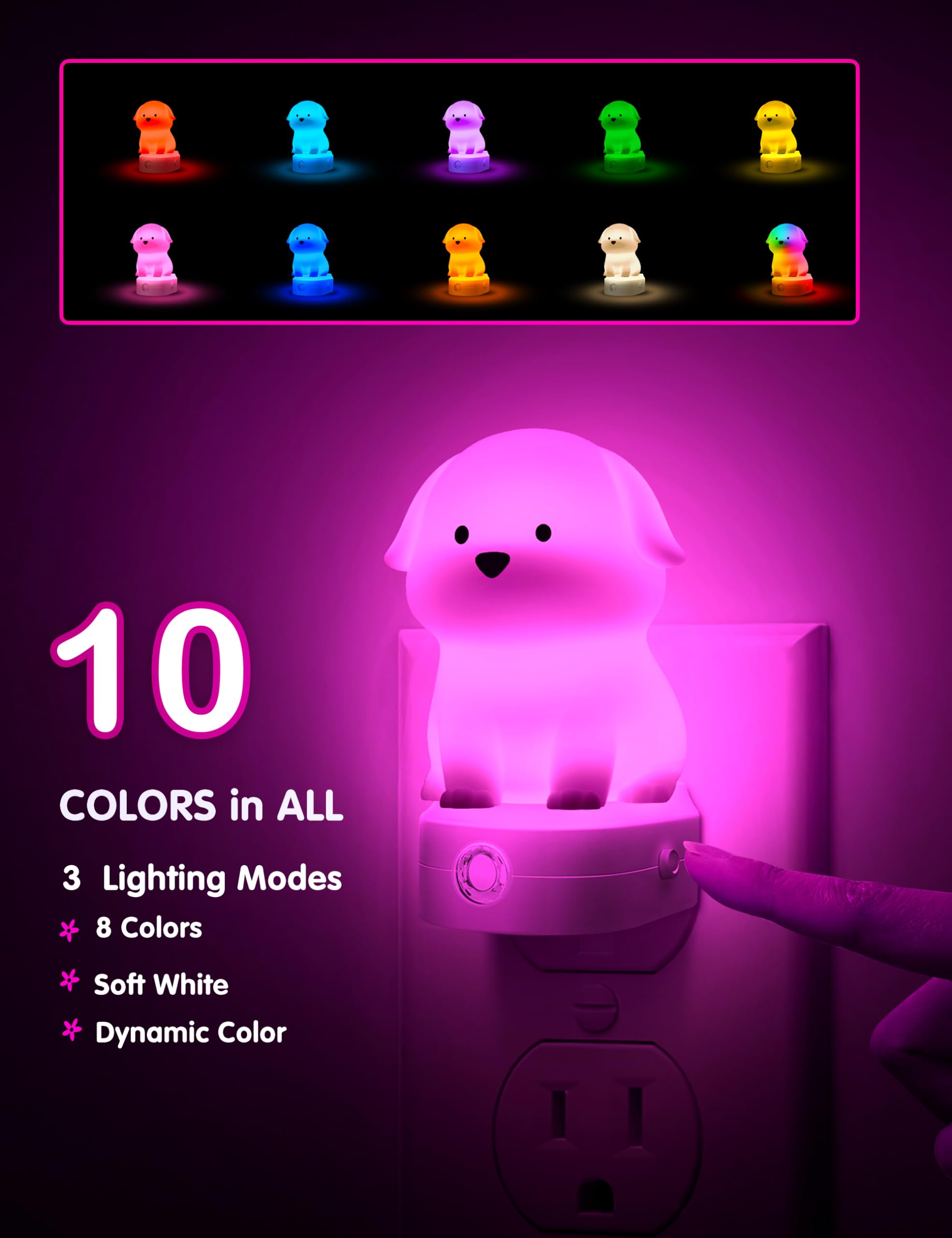 L LOHAS LED dusk-to-dawn sensor night light saves energy while guiding nighttime visits