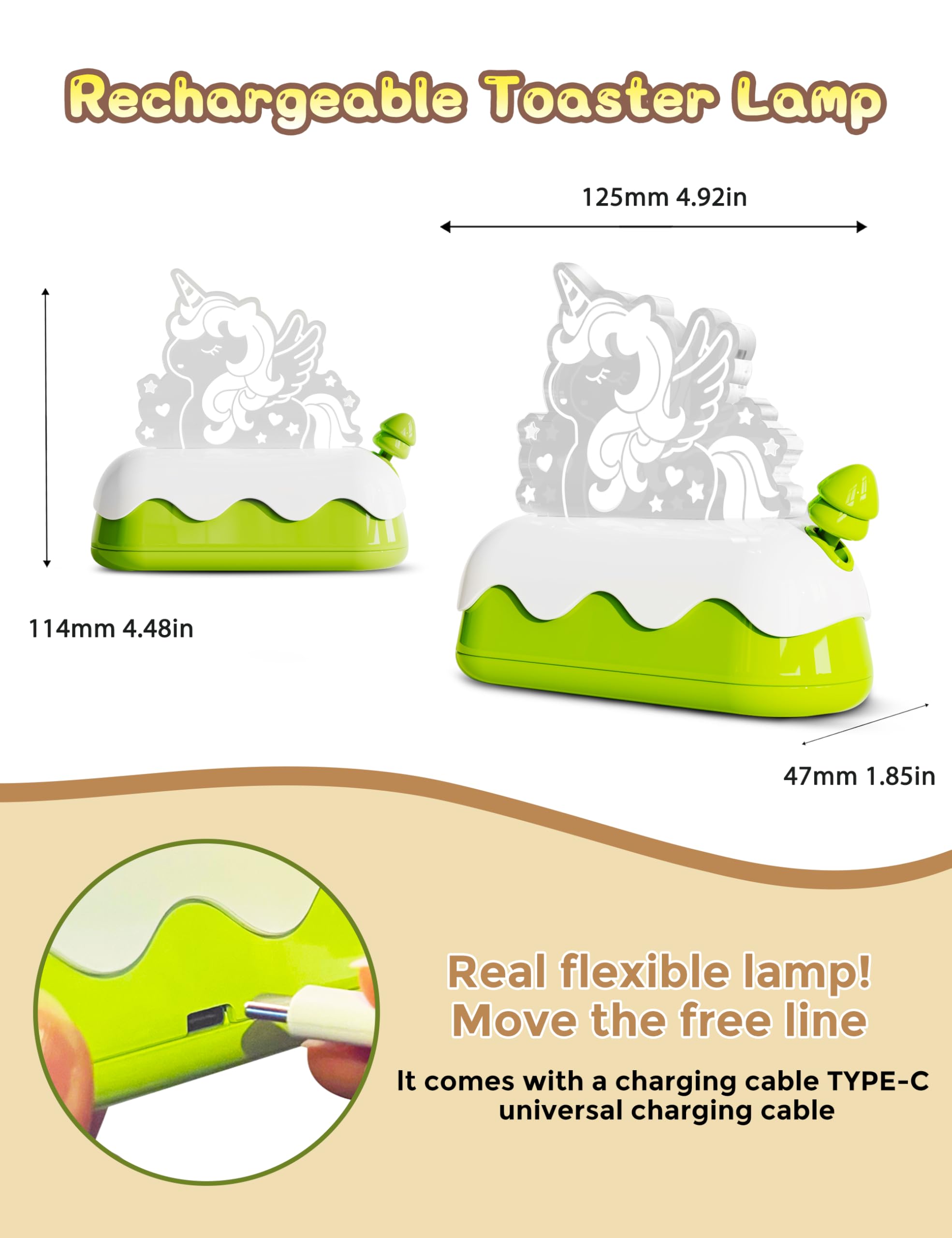 L LOHAS LED cute horse gift for kids and nursery decor.