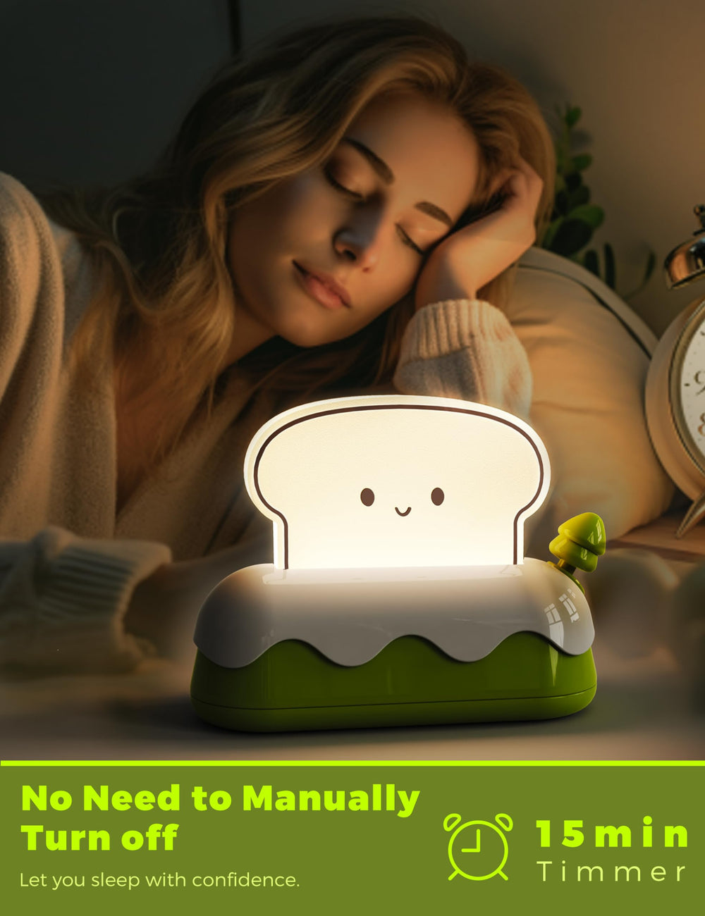 L LOHAS LED gift-ready toaster light for kids with a charming design.