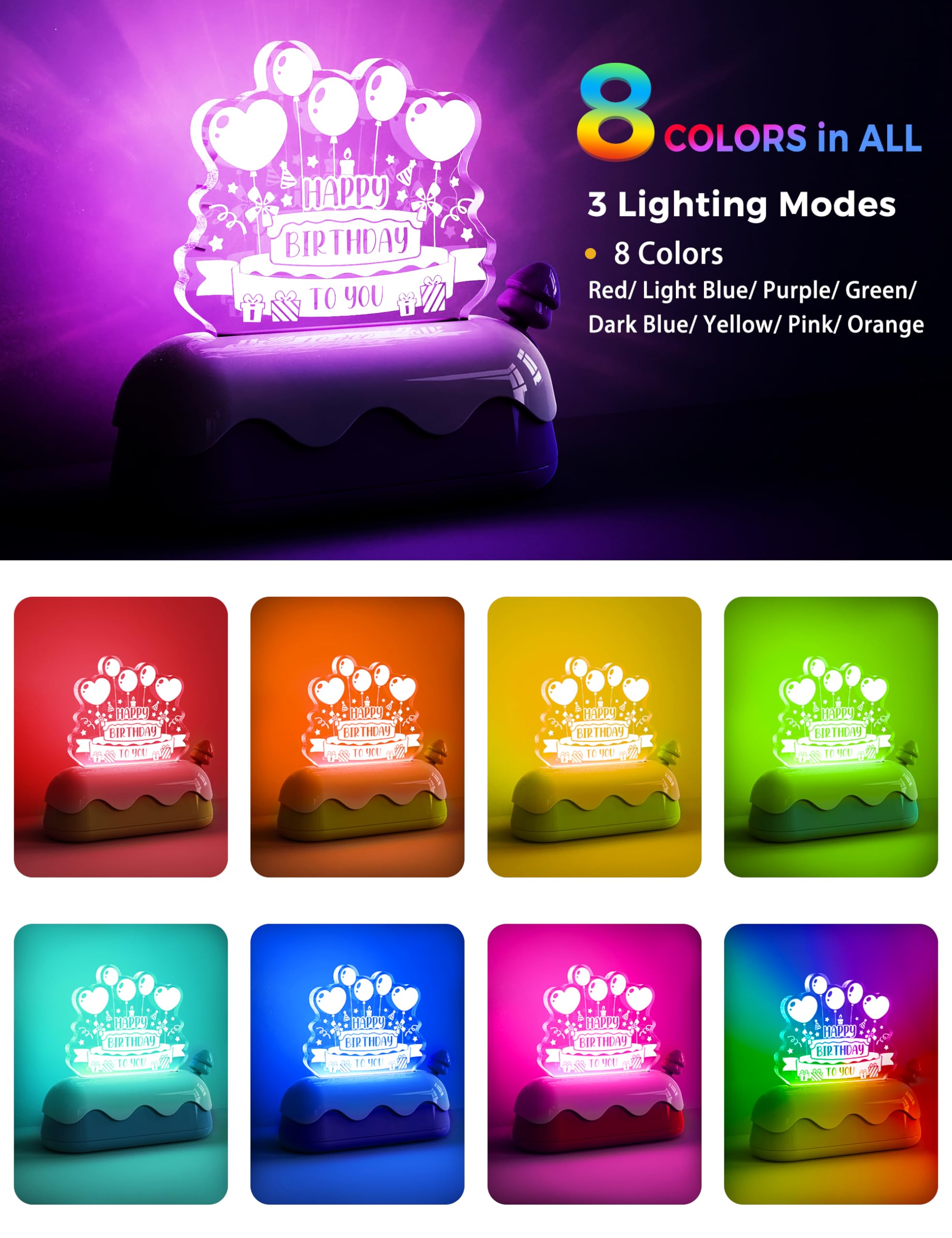 L LOHAS LED kawaii desk lamp creates cute mood lighting for study time.
