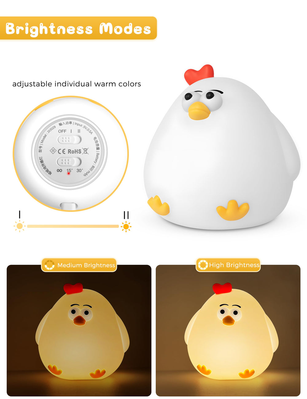L LOHAS LED timer night light fades softly to ease sleep