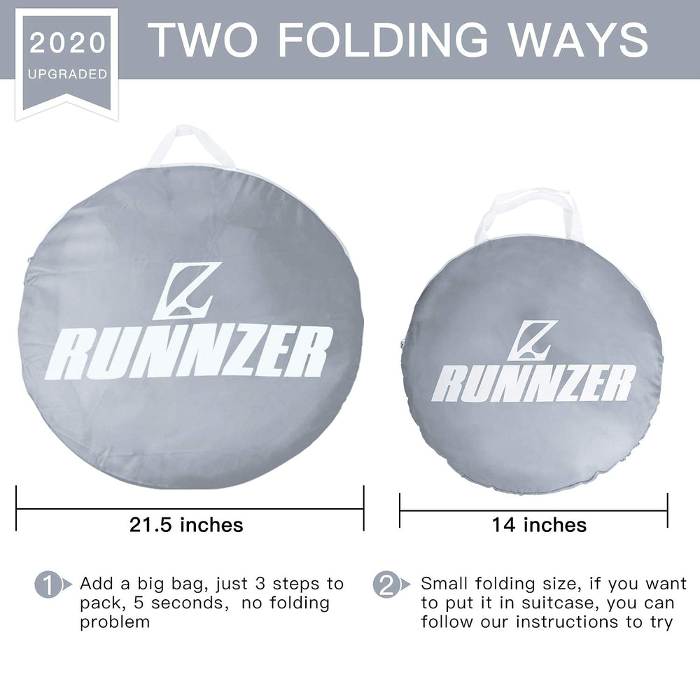 L RUNNZER crib tent climb-out protection keeps toddlers contained.