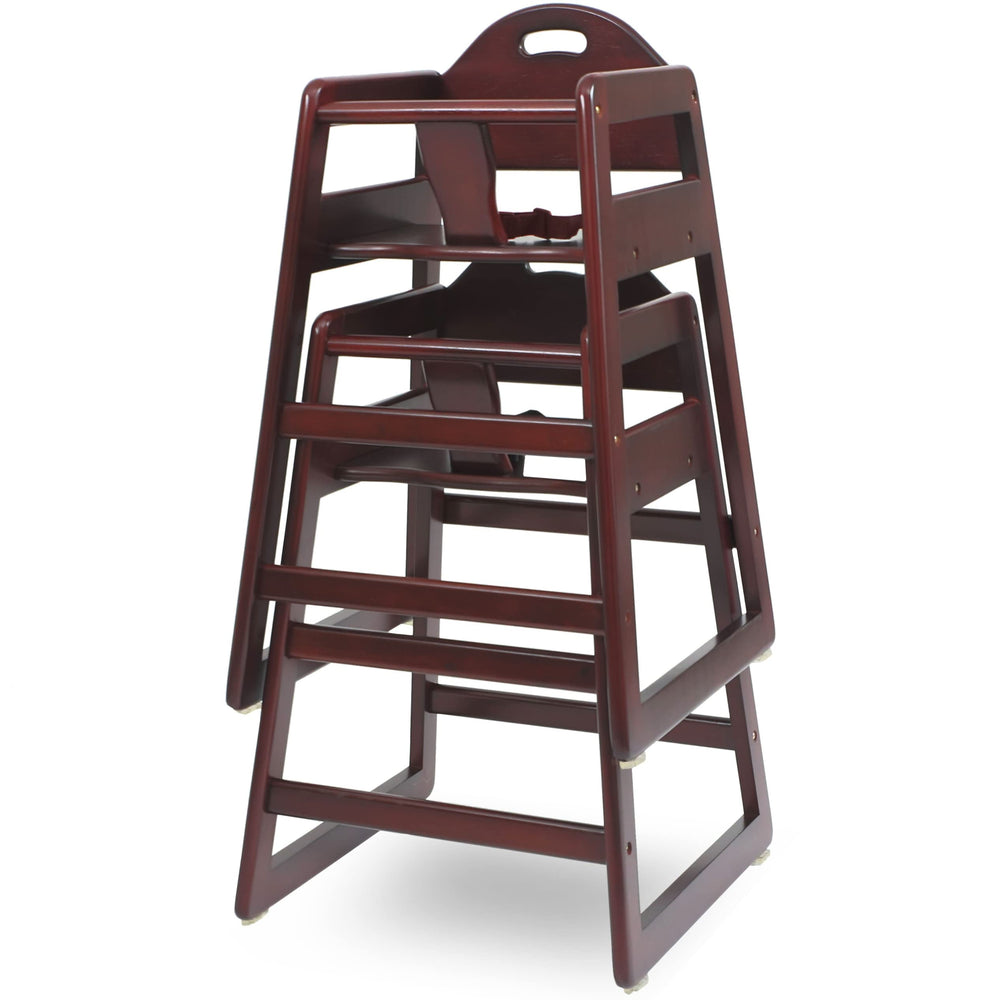 L.A. Baby high chair featuring built-in hand hold for easy movement