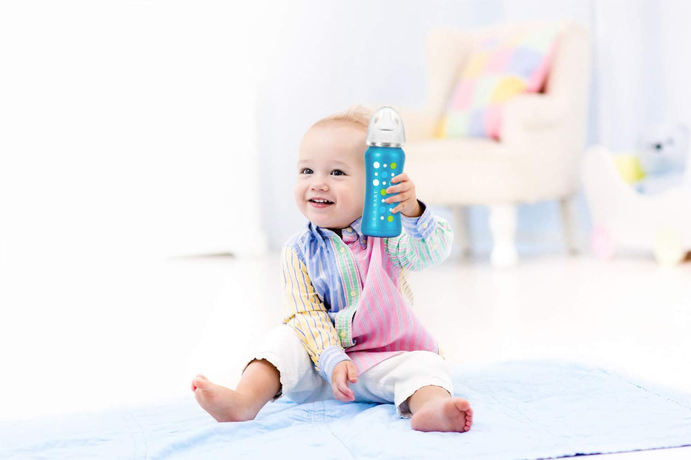 L.A. Baby Grow-With-Me lids extend usability as your child grows.
