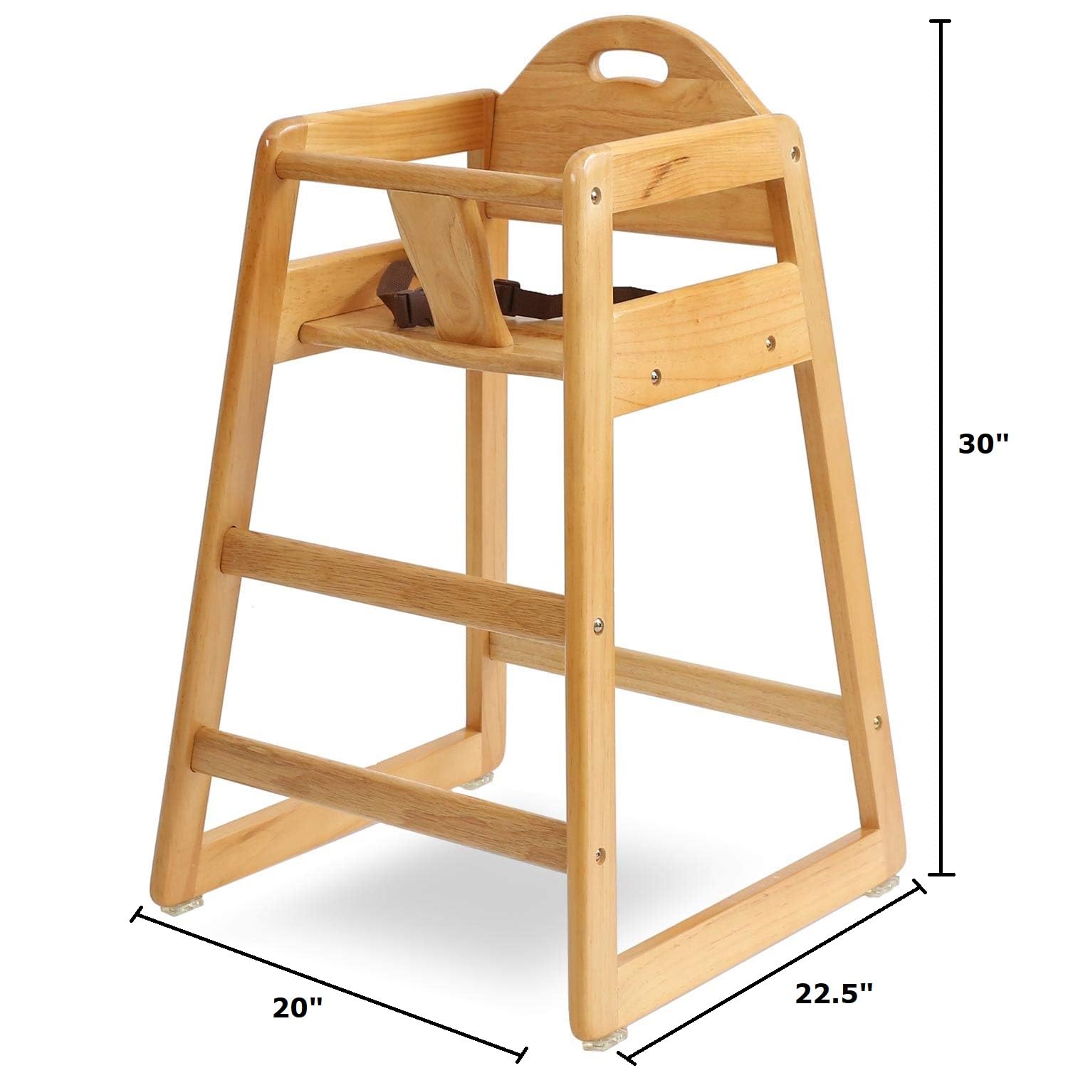 L.A. Baby quick-assembly high chair suitable for busy households.