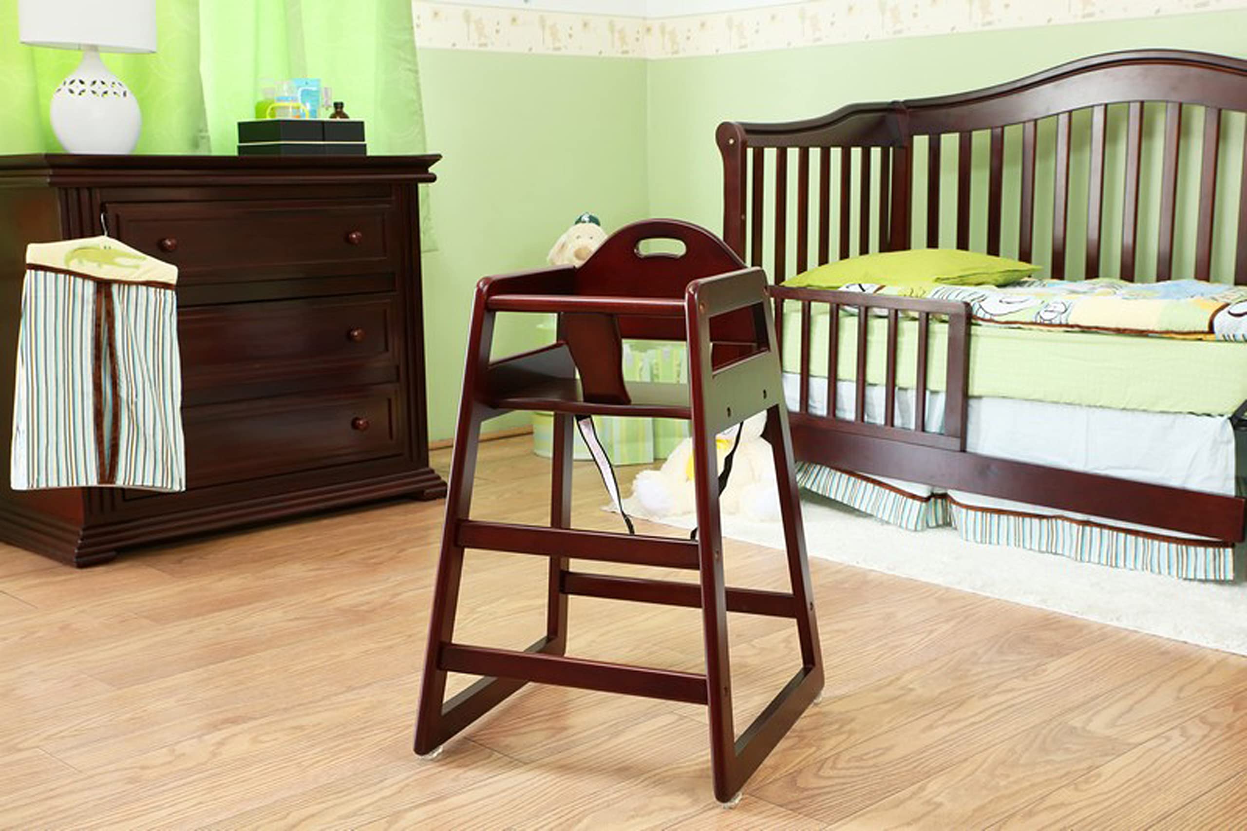 L.A. Baby high chair safety harness and crotch restraint for secure meals